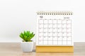 October 2021 desk calendar Royalty Free Stock Photo