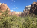 October at Emerald Pools Trail at Zion National Park, Utah. Royalty Free Stock Photo