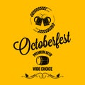 October fest beer design background Royalty Free Stock Photo