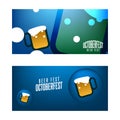 October fest beer festival background design with beer element Royalty Free Stock Photo