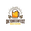 October Fest Label. Beer Festival logo Royalty Free Stock Photo