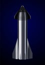 October 8, 2019: Illustration of the Starship rocket, concept by SpaceX