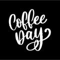 1 October International coffee day Logo. World Coffee day Logo Icon vector illustration on white background Royalty Free Stock Photo