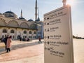 October 30, 2019. Istanbul Camlica Mosque. Turkish Camlica Camii. The biggest mosque in Turkey. The new mosque and the biggest in