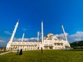 October 30, 2019. Istanbul Camlica Mosque. Turkish Camlica Camii. The biggest mosque in Turkey. The new mosque and the biggest in