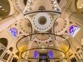 October 30, 2019. Istanbul. View of the dome inside of Istanbul Camlica Mosque. Camlica Mosque Turkish Camlica Camii. Buyuk