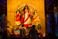 October 2018, Kolkata, India. Idol of Goddess Durga, worshiped in a the hindu ritual of Durga Puja at Kolkata, India