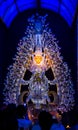 October 2018, Kolkata, India. Idol of Goddess Durga, worshiped in a the hindu ritual of Durga Puja at Kolkata, India