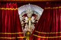 October 2018, Kolkata, India. Idol of Goddess Durga, worshiped in a the hindu ritual of Durga Puja at Kolkata, India