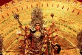 October 2018, Kolkata, India. Idol of Goddess Durga, worshiped in a the hindu ritual of Durga Puja at Kolkata, India