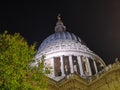 9 October 2021 - London, UK: View of St Paul's Cathedral from below Royalty Free Stock Photo