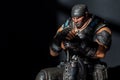 22 October 2019 - Marcus Fenix Collectors Edition Statue from Gears of War 3 a Xbox 360 Exclusive Game. Royalty Free Stock Photo