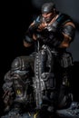 22 October 2019 - Marcus Fenix Collectors Edition Statue from Gears of War 3 a Xbox 360 Exclusive Game. Royalty Free Stock Photo