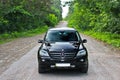 October 21, 201. Zhitomir - Ukraine. Mercedes in the forest