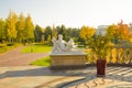 October 10, 2018 Mezhyhirya Kiev region, view Ukraine architecture landmark residence of ex-president Ukraine