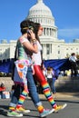 LGBTQ Protesters at Capital Royalty Free Stock Photo