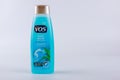 Bottle of VO5 shampoo on a Ocean Refresh with sea minerals Revitalizing shampoo renew and refresh