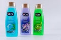 Plastic bottle VO5 shampoo mix shampoo Ocean Refresh, Bloomining Freesia, Kiwi Lime Squeese