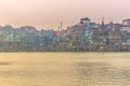 October 31, 2014: Panorama of the Hindu holy city of Varanasi, India Royalty Free Stock Photo