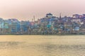 October 31, 2014: Panorama of Varanasi, India