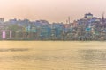 October 31, 2014: Panorama of Varanasi, India
