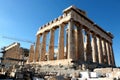 2017 October 15 - Parthenon Temple Under Construction, Acropolis, Athens, Greece Royalty Free Stock Photo