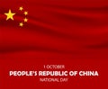 October people china national day concept background, realistic style