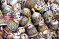 30 October 2021, Pune, India, A street shop with oriental ceramics. Teapots, plates and bowls. Bowls, plates and tea cups in