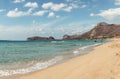 October 3rd, 2017, Falasarna, Crete, Greece - View of the beach of Falasarna