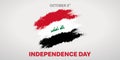 October 3rd Happy Independence day of Iraq