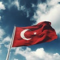 29 october Republic Day Turkey in turkish 29 ekim Cumhuriyet Bayrami. Ai Generated