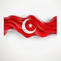 29 october Republic Day Turkey in turkish 29 ekim Cumhuriyet Bayrami. Ai Generated