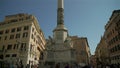 October 30, 2023. Rome, Italy. Colonna dellImmacolata (Roma). Column of the Immaculate Conception In Piazza
