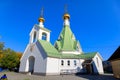 2 October 2021, Russia, Saint-Petersburg: Parish of the Church of the Intercession of the Mother of God in the South Primorsky