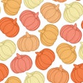 October seamless pattern.Halloween vectorcolorful background