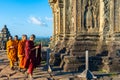 25 October 2018 - Siem Reap::monks visit Phnom Bakheng