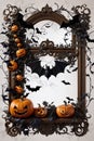 October 31st Trick-or-Treat Festive Halloween Art Scary Bat