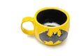 Decorative ceramic handmade pottery objects with batman logo