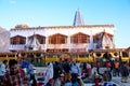 Crowd of devotees at ardhkuwari