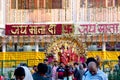 Crowd of devotees at ardhkuwari