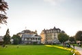 October 14, 2018.Velden am Worther See, Austria.City street with houses in Velden am Worther See Royalty Free Stock Photo