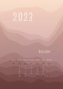 2023 october vertical calendar every month separately. monthly personal planner