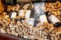 Corks and wine bottles Royalty Free Stock Photo