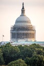 October 2, 2014: Washington, DC - whitehouse with scaffolding Royalty Free Stock Photo