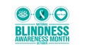 October is World Blindness Awareness Month background template. Holiday concept. background