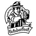 Octoberfest emblem design.