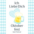 Octoberfest greeting card Royalty Free Stock Photo