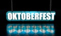 Octoberfest isometric text Royalty Free Stock Photo