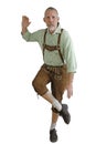 Octoberfest man dancing