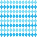 Octoberfest seamless pattern with blue rhombuses. Oktoberfest background for wrapping paper, tablecloth Royalty Free Stock Photo